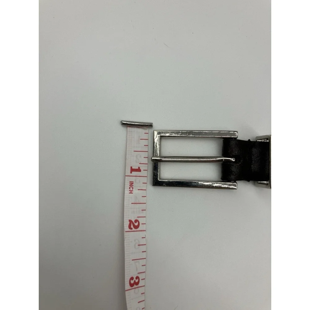 Calvin Klein Leather Belt Women S Black CK Logo Classic Preppy Minimalist Office
